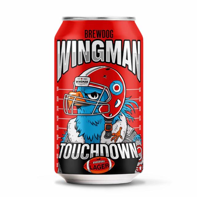 Wingman Touchdown lager 4.8%, BrewDog, Scotland