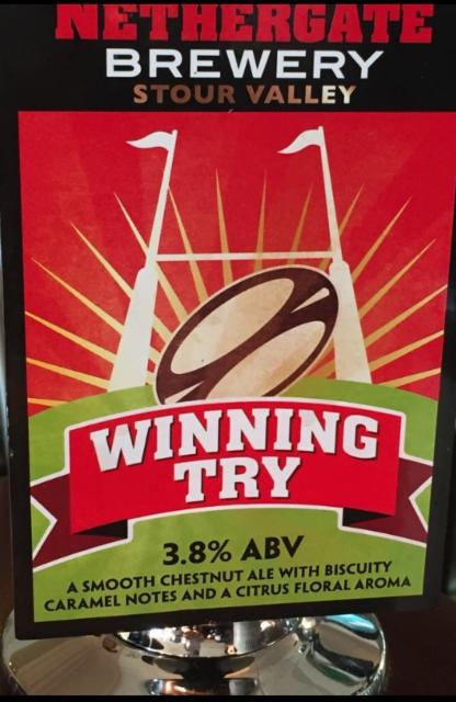 Winning Try 3.8%, Nethergate Brewery, England