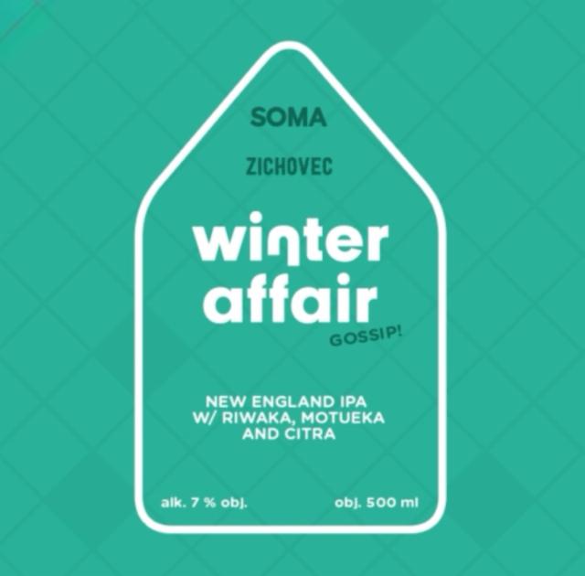 Winter affair gossip: soma 7.0%, Rodinný Pivovar Zichovec, Czech Republic