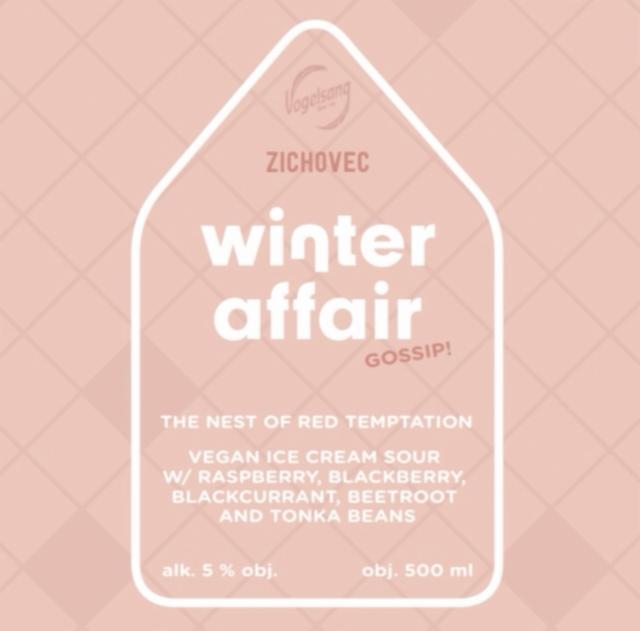 Winter affair gossip: vogelsang 5.0%, Rodinný Pivovar Zichovec, Czech Republic