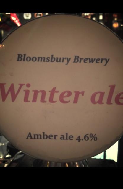 Winter Ale 4.6%, Bloomsbury Brewery, England