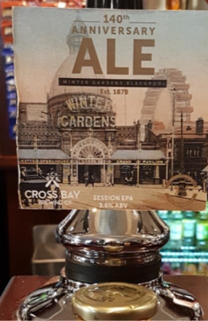 Winter Gardens 140th Anniversary Ale 3.6%, Cross Bay Brewing Co, England