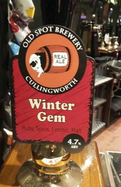 Winter Gem 4.7%, Old Spot Brewery, England