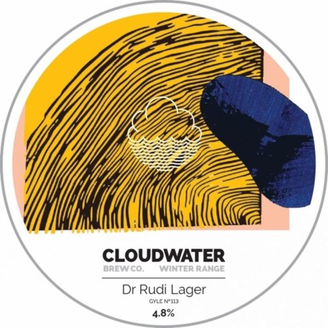 Winter Range Dr Rudi Lager 4.8%, Cloudwater Brew Co., England