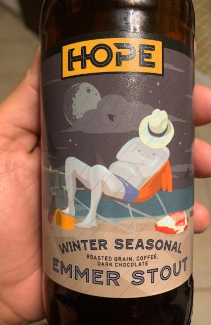 Winter Seasonal Emmer Stout 5.0%, Hope Beer, Ireland