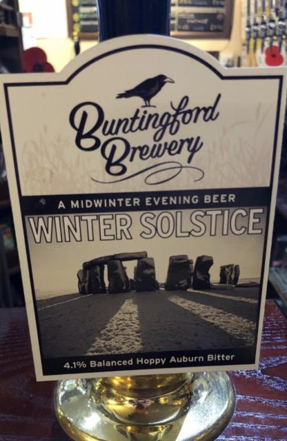 Winter Solstice 4.1%, Buntingford Brewery, England