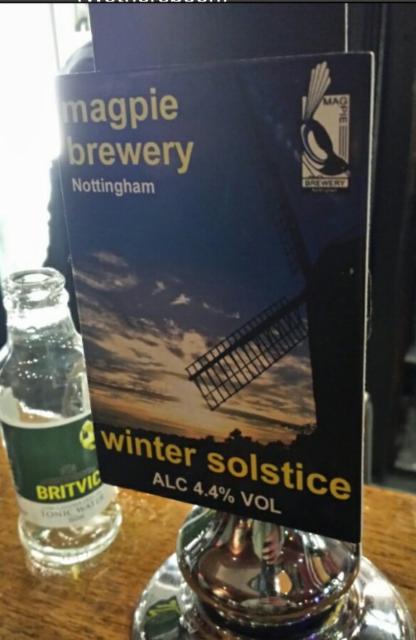 Winter Solstice 4.4%, Magpie Brewery, England