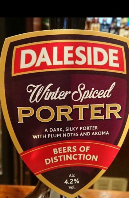 Winter Spiced Porter 4.2%, Daleside Brewery, England