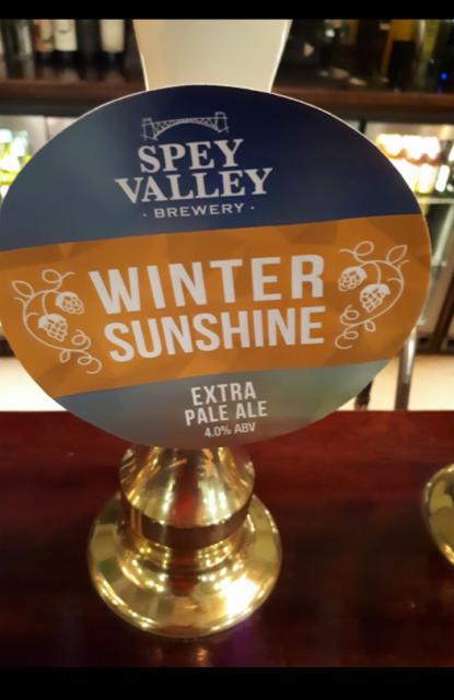 Winter Sunshine 4.0%, Spey Valley Brewery, Scotland