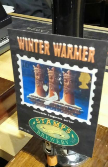 Winter Warmer 5.5%, Stamps Brewery, England