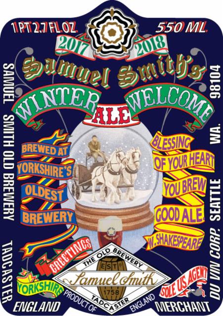 Winter Welcome Ale, Samuel Smith Old Brewery