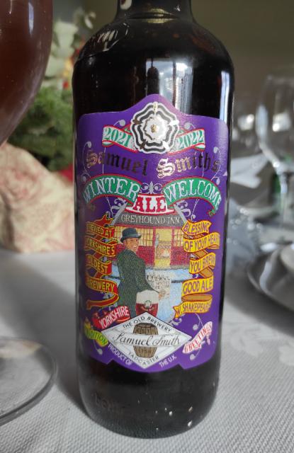 winter wellcome ale 2021-2022 6.0%, Samuel Smith Old Brewery, England