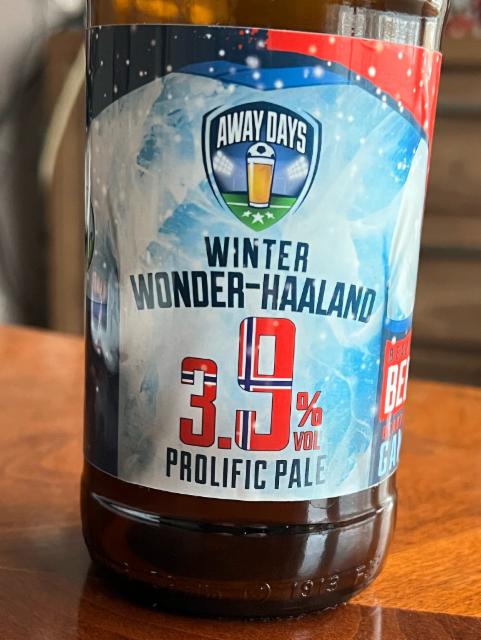 Winter Wonder-Haaland 3.9%, Away Days Beer Company, England