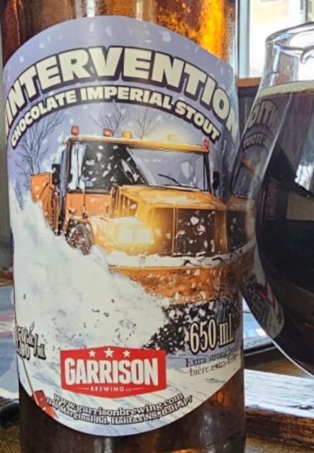 Wintervention 9.0%, Garrison Brewing Company, Canada