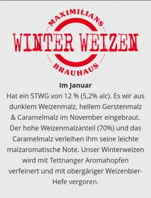 Winterweizen 5.2%, Maximilians Brauwiesen, Germany