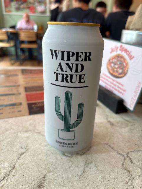 Wiper And True Homegrown Lager 4.0%, Wiper and True, England