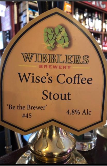 Wise's Coffee Stout 4.8%, Wibblers Brewery, England