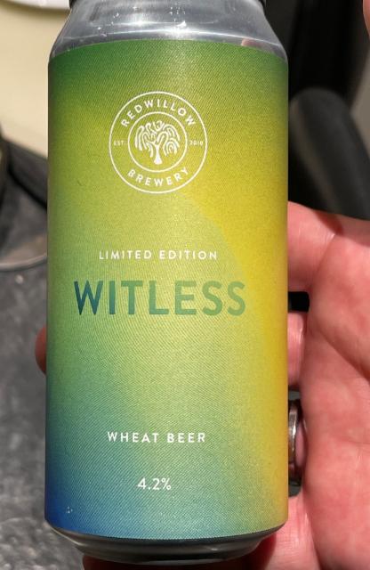 Witless Limited Edition 4.2%, RedWillow Brewery, England