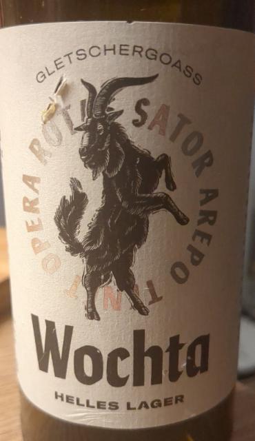 Wochta Helles Lager 5.2%, Braumanufaktur Grossarltaler Bier Christian Kühr, Austria