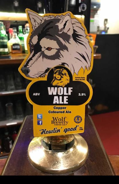 Wolf Ale 3.9%, The Wolf Brewery, England