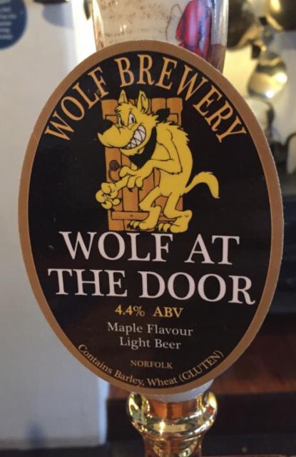 Wolf At The Door 4.4%, The Wolf Brewery, England