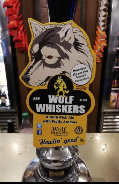 Wolf Whiskers 4.5%, The Wolf Brewery, England
