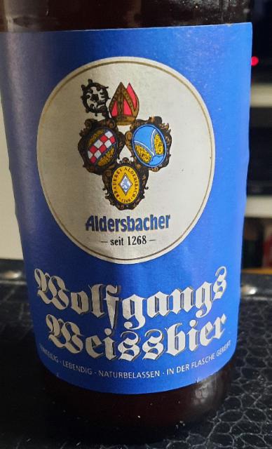 Wolgangs Weissbier 5.0%, Brauerei Aldersbacher, Germany