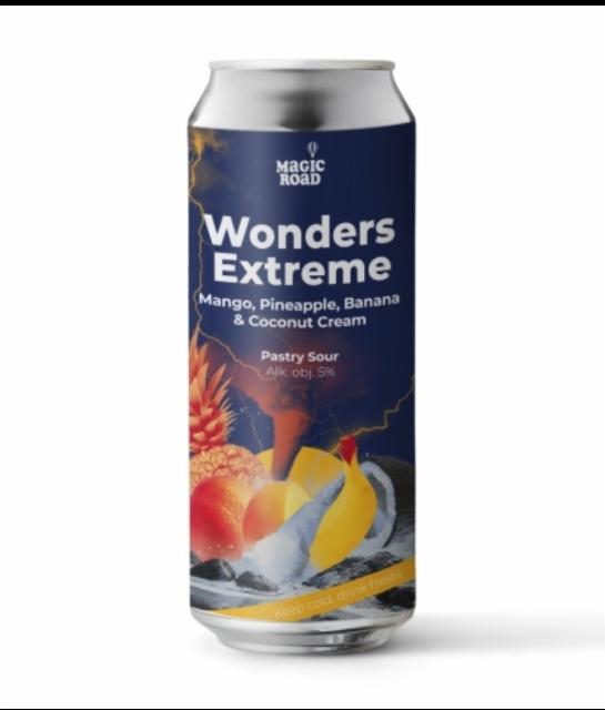 Wonders Extreme - Mango, Pineapple, Banana & Coconut Cream 4.0%, Magic Road, Poland