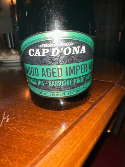 Wood Aged Imperial Blonde IPA Barrique Pinot Noir 10.0%, Brasserie Cap D'Ona, France