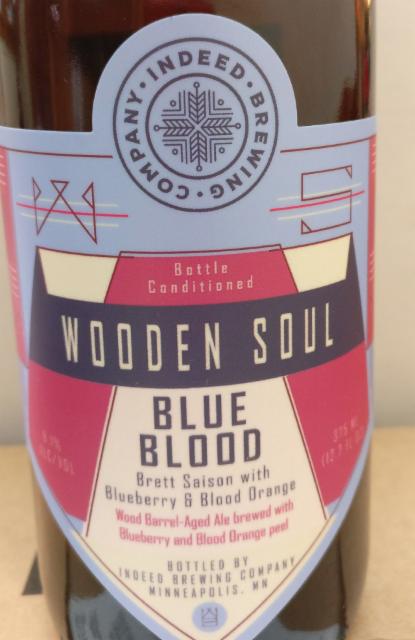 Wooden Soul Blue Blood 8.1%, Indeed Brewing Company, United States