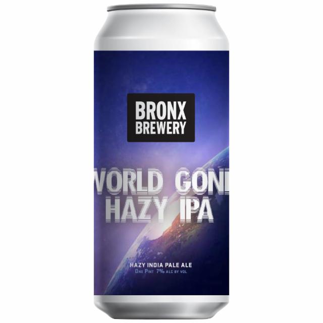 World Gone Hazy IPA 7.0%, The Bronx Brewery, United States