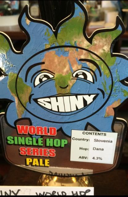 World Single Hop Series Pale: Dana 4.3%, Shiny Brewing, England