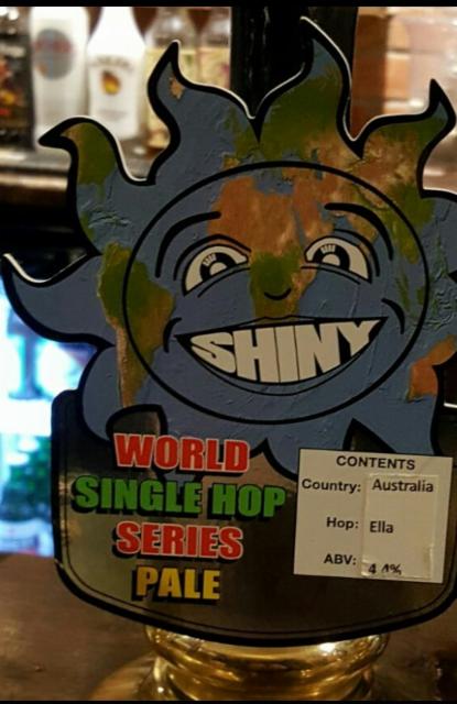 World Single Hop Series Pale: Ella 4.4%, Shiny Brewing, England