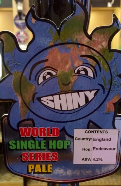 World Single Hop Series Pale: Endeavour 4.2%, Shiny Brewing, England