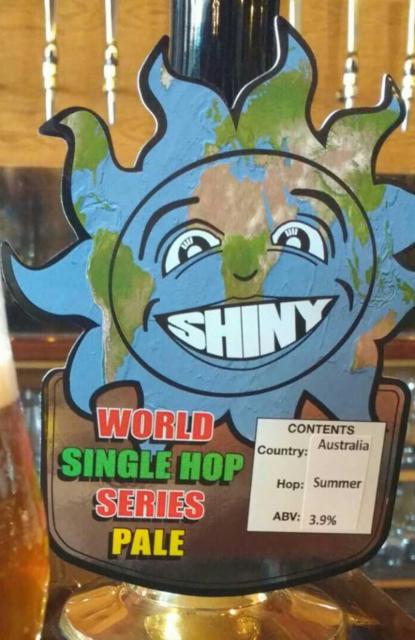 World Single Hop Series Pale: Sumner 3.9%, Shiny Brewing, England