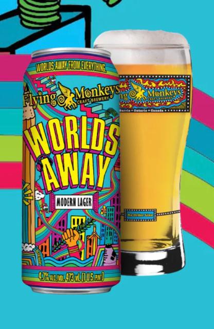 Worlds Away 4.7%, Flying Monkeys Craft Brewery, Canada