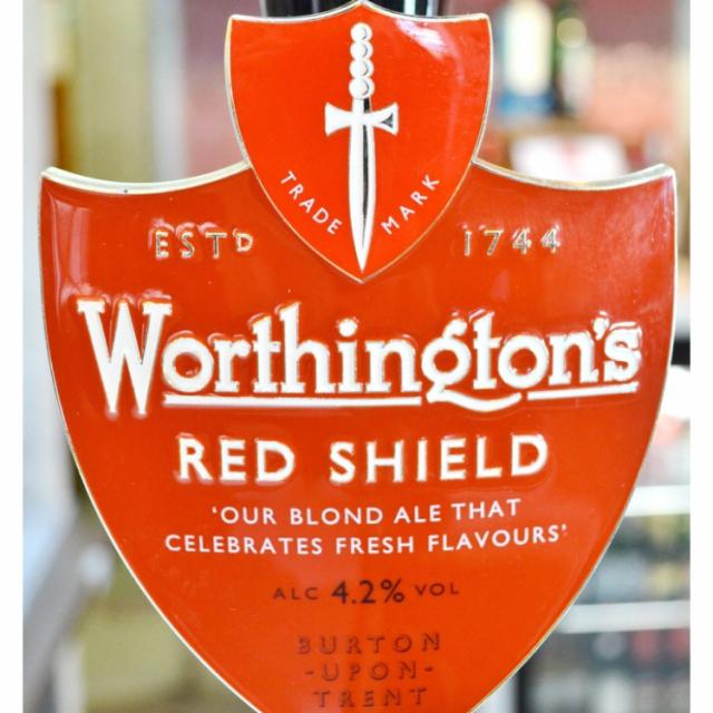 Worthington's Red Shield 4.2%, Molson Coors UK (MolsonCoors), England