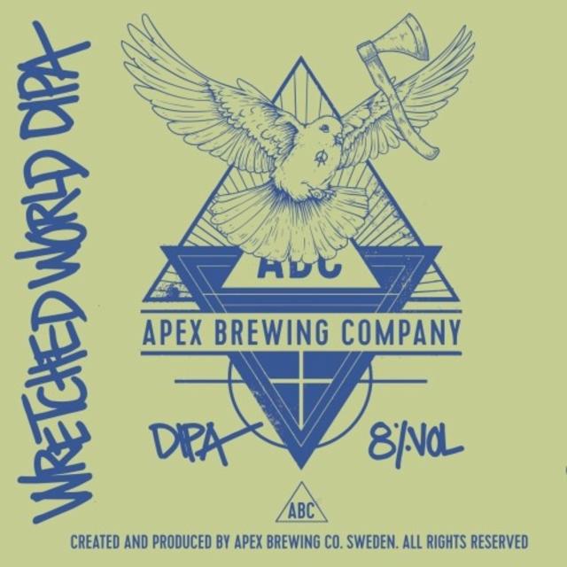 Wretched World DIPA 8.0%, Apex Brewing Company, Sweden