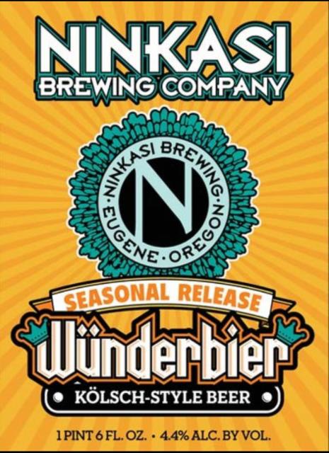 Wünderbier 4.4%, Ninkasi Brewing Company, United States