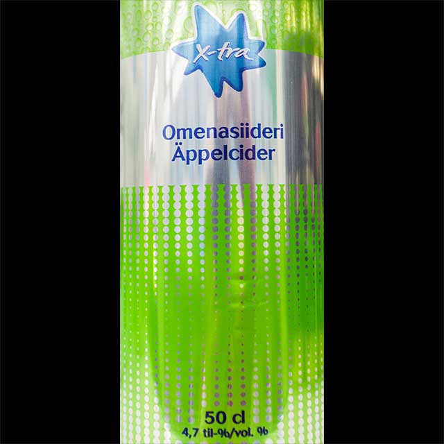 X-tra Omenasiideri 4.0%, Laitilan Wirvoitusjuomatehdas, Finland