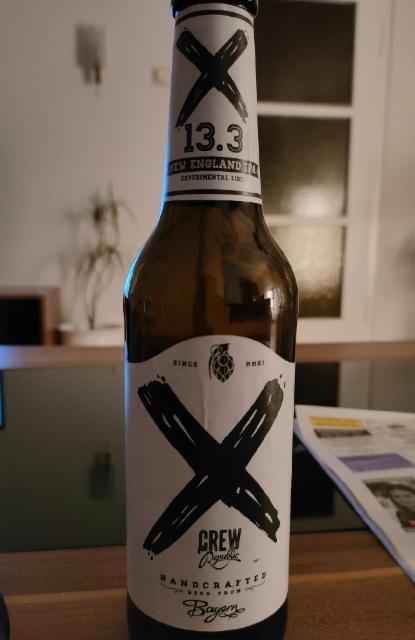 X13.3 New England IPA 6.1%, CREW Republic Brewery, Germany