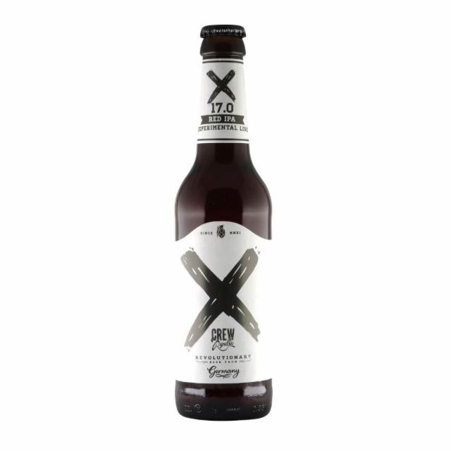 x 17.0 red ipa 6.2%, CREW Republic Brewery, Germany