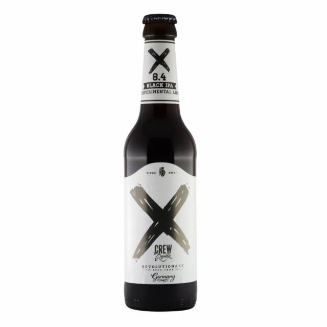 X 8.4 Black IPA 6.2%, CREW Republic Brewery, Germany