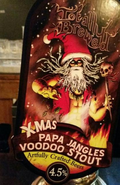 Xmas Papa Jangles Voodoo Stout 4.5%, Totally Brewed Limited, England