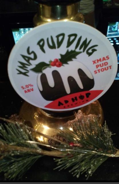 Xmas Pudding 5.0%, Ad Hop Brewing Ltd, England