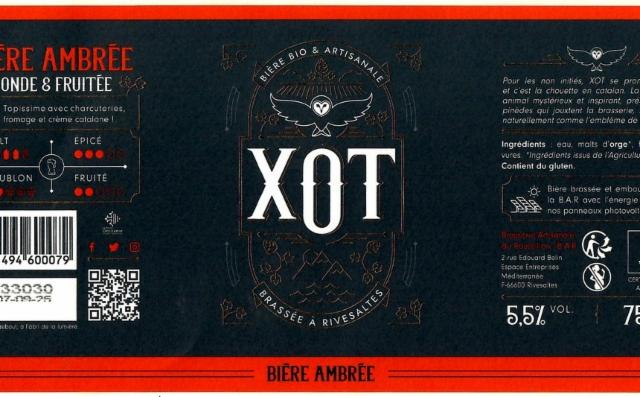 XOT Ambrée 5.5%, Brasserie Artisanale Du Roussillon - B.A.R., France