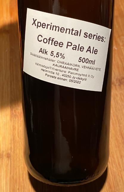 Xperimental Series: Coffee Pale Ale 5.5%, Panimoyhtiö X, Finland