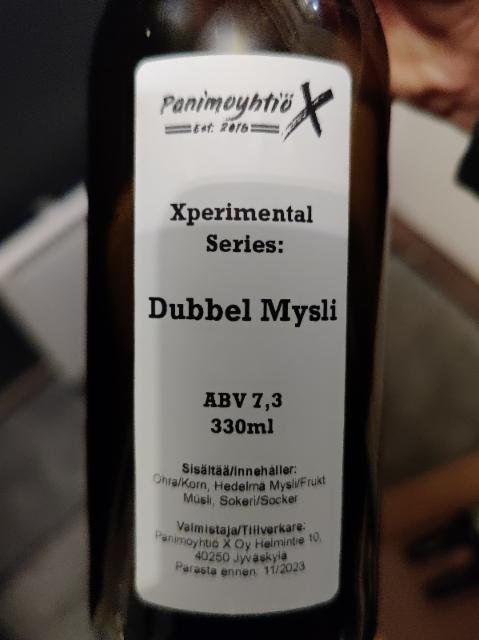 Xperimental Series: Dubbel Mysli 7.3%, Panimoyhtiö X, Finland