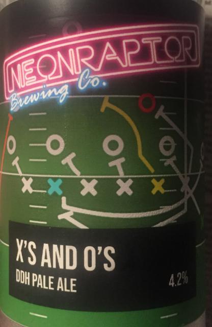 X's and O's 4.2%, Neon Raptor Brewing Co., England