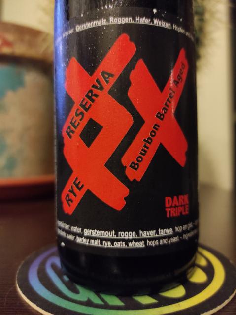 xxx rye reseva bourbon barrel aged (2022) 10.0%, De Struise Brouwers, Belgium
